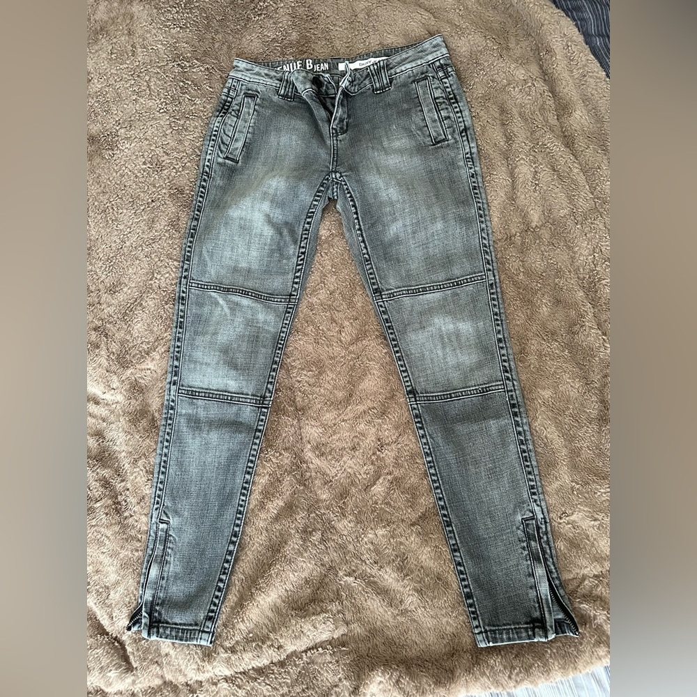 DKNYC skinny jeans with zippered bottoms